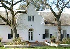Historical Cape Dutch Main house of the farm- in the Boland Area near Cape Town